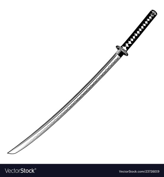 Катана раскраска