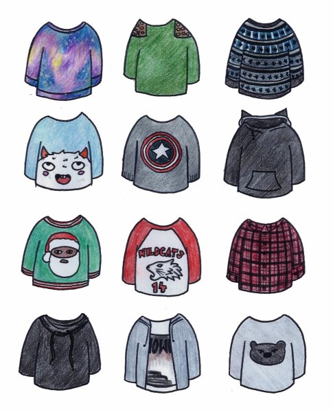 Популярная одежда для срисовки