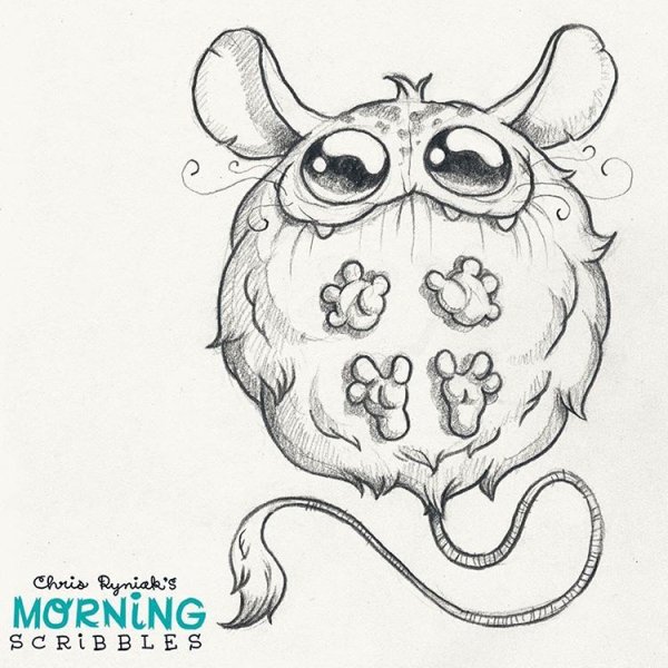 Милый монстр рисунок