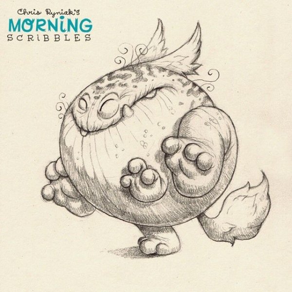 Необычные существа скетчи милые