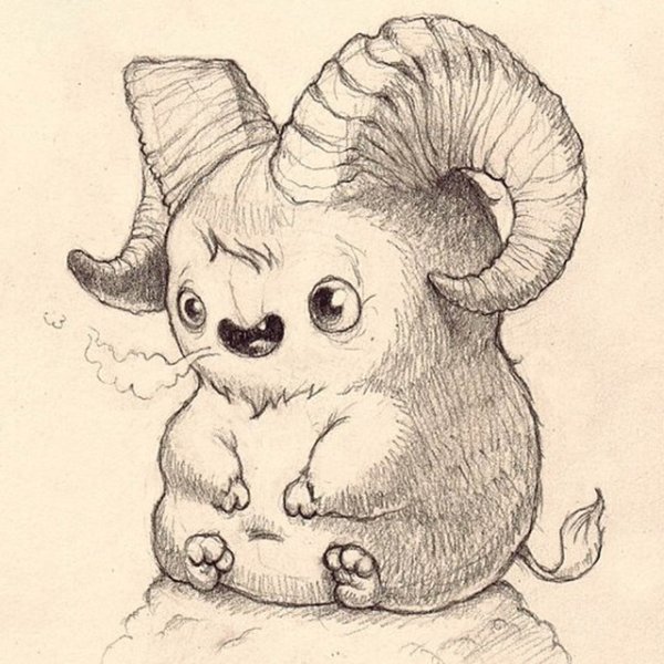 Милые зверьки карандашом