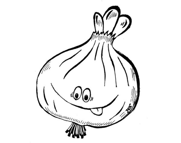 Лук раскраска для детей