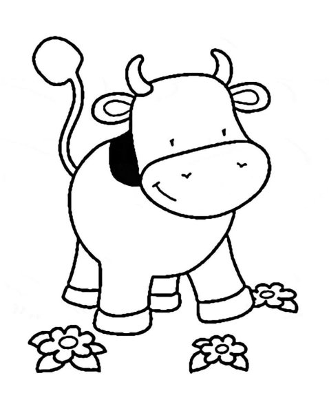 Бык новогодний трафарет