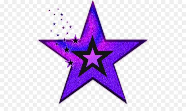 Фиолетовые звезды на прозрачном фоне