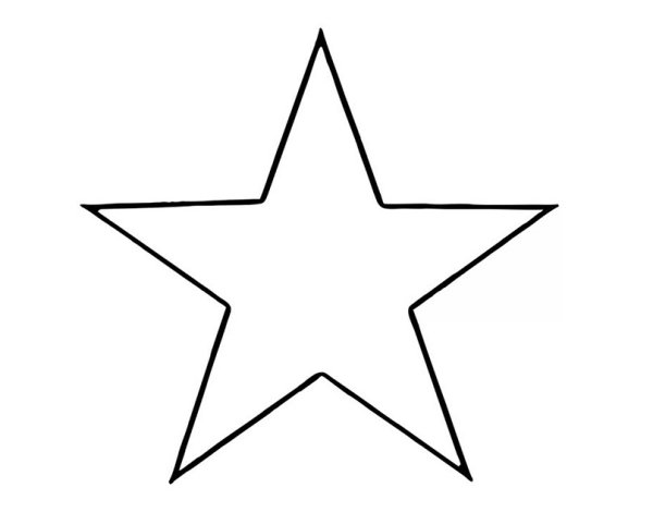 Пятиконечная звезда сбоку