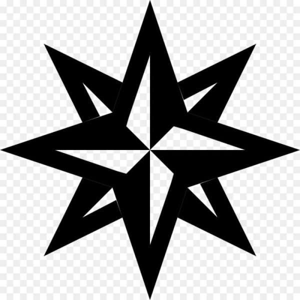 Восьмиконечная звезда роза ветров