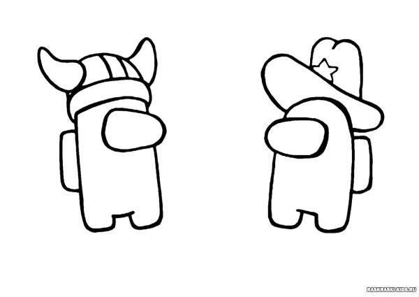 Among us раскраска