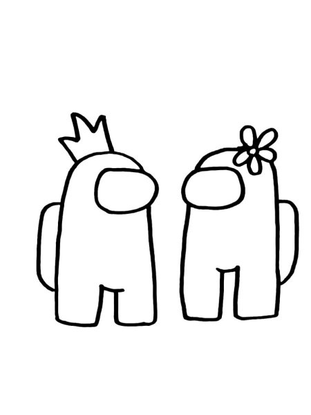 Раскраска амонгаст предатель