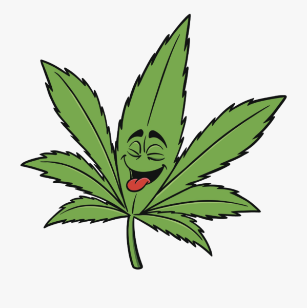 Наклейка конопляный лист