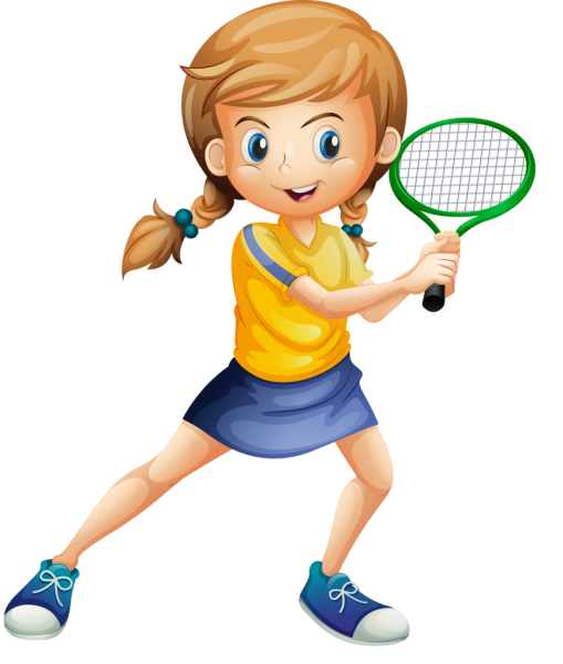 Спортсмен на белом фоне для детей