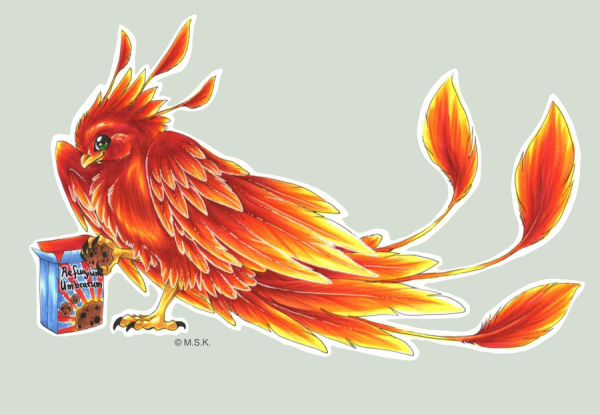 Тату Феникс Кельтский стиль