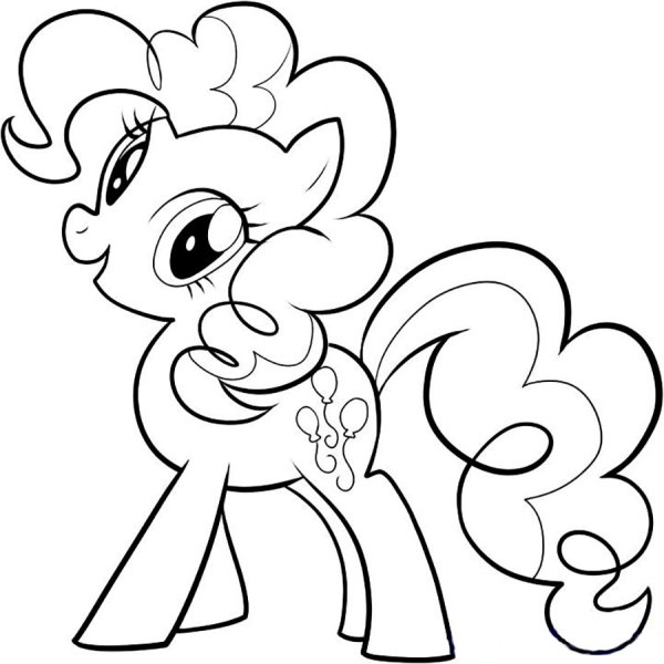 My little Pony раскраска Пинки Пай