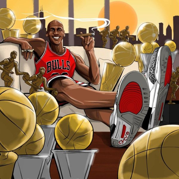 Майкл Джордан NBA Art