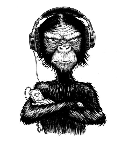 Обезьяна с сигарой