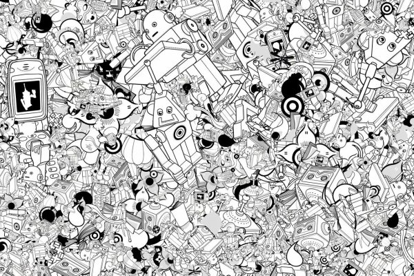 Коллаж с разными цветами