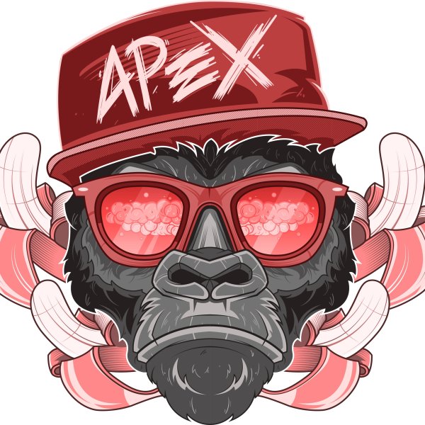 Обезьяны в кепках арт