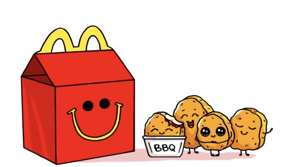 Рисунки милая еда с глазками