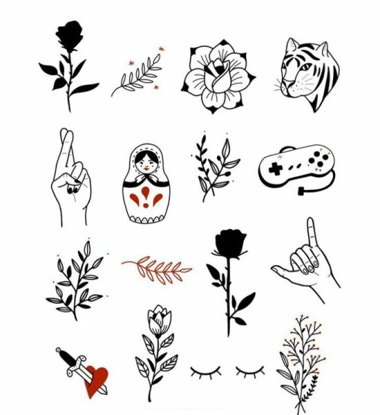 Эскиз маленькой тату