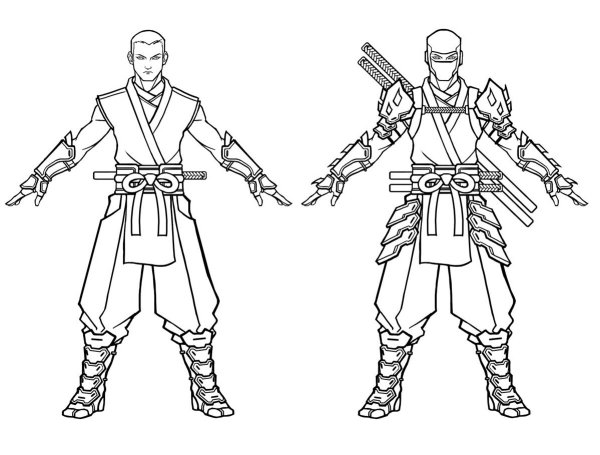 Раскраска Шедоу файт