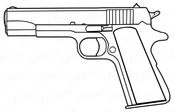 P350 пистолет чертеж