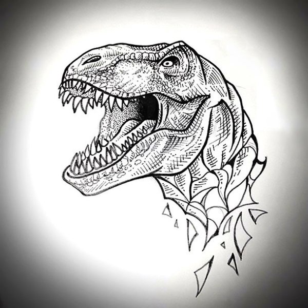 Динозавр эскиз