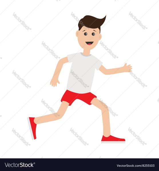 Бегущий человечек мультяшный