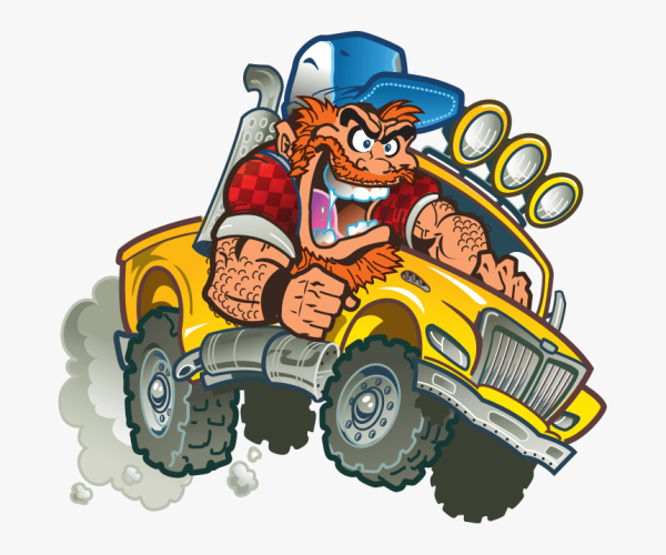 Рисование водитель машины