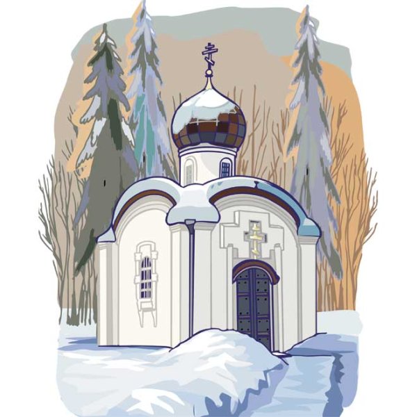 Церковь рисунок