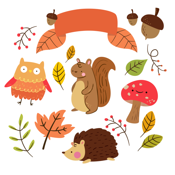 Раскраска осень для детей 6-7 лет