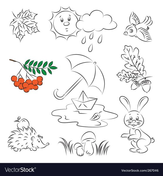 Маленькие осенние рисунки