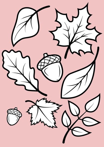 Узоры осенние маленькие