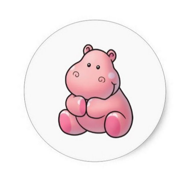 Милые бегемотики мультяшные