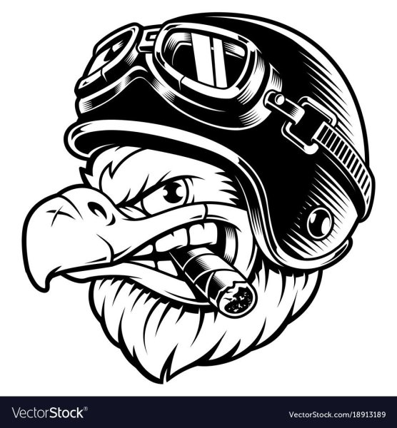 Череп в каске и с сигарой