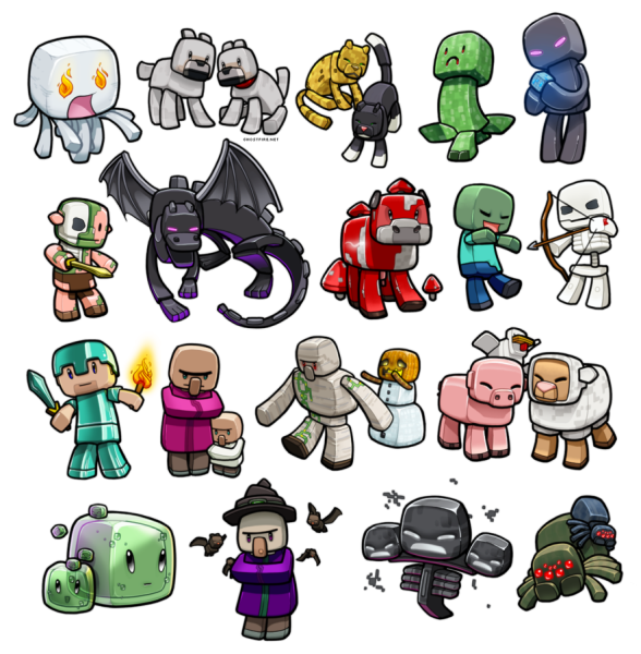 Раскраска майнкрафт