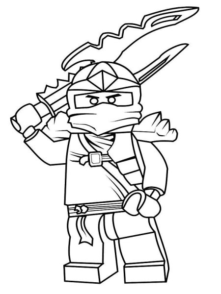 Раскраска лего Ниндзяго Джей
