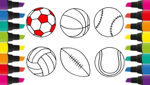 Мяч для рисования для детей