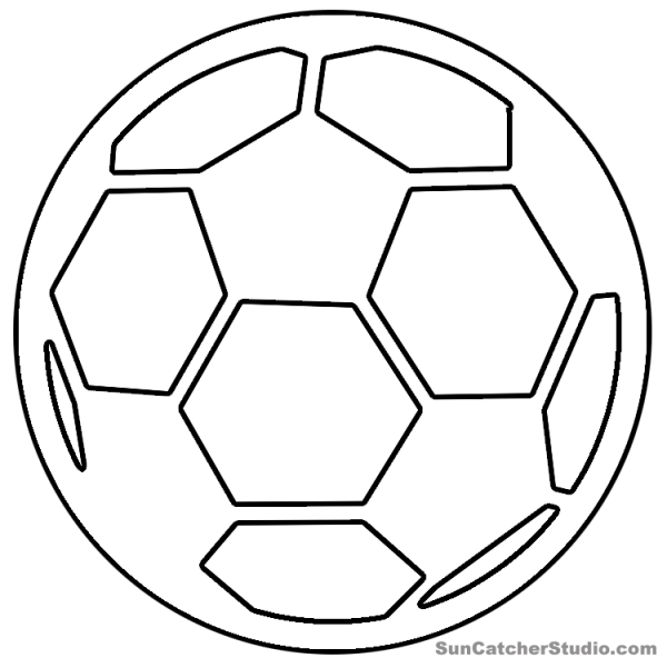 Футбольный мяч раскраска