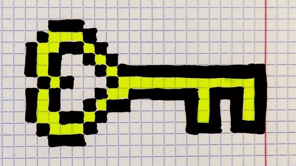 Рисунки по клеточкам надписи