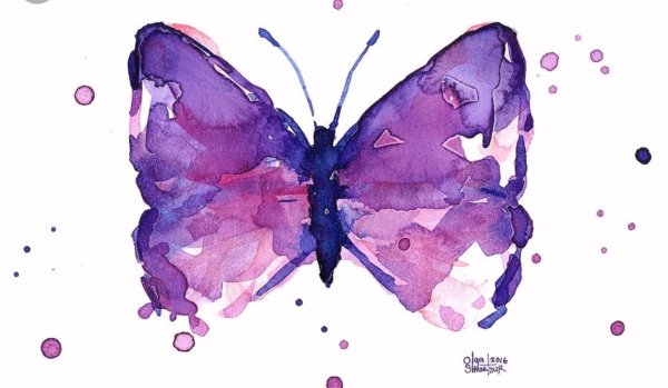 Фиолетовые рисунки