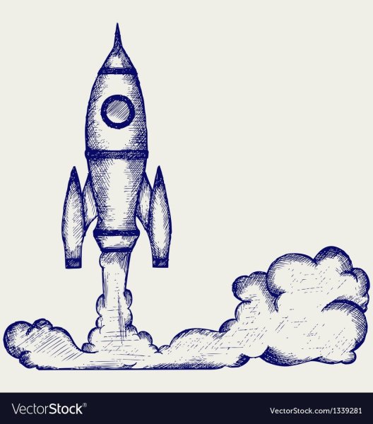Ракета рисунок для детей