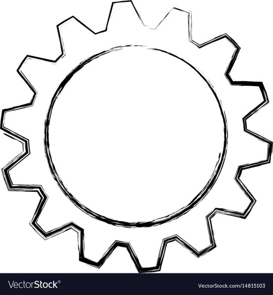 Шестерни трафарет для печати