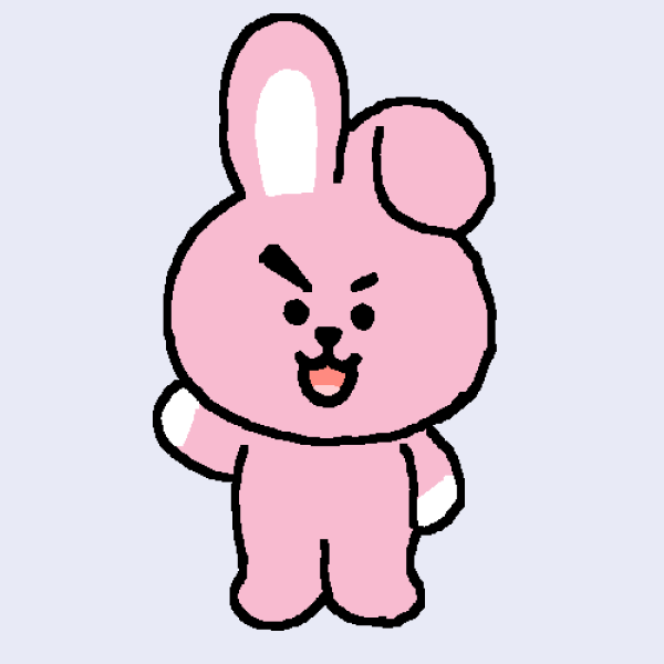 Розовый заяц бт21