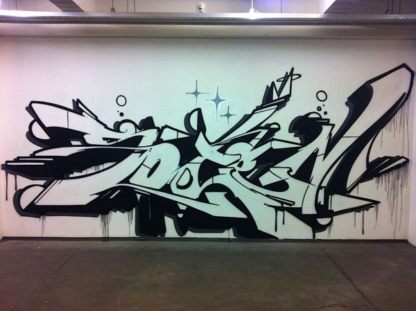 Разрисованные стены в кафе