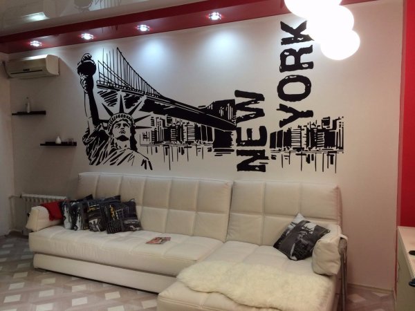 Роспись стен граффити в квартире