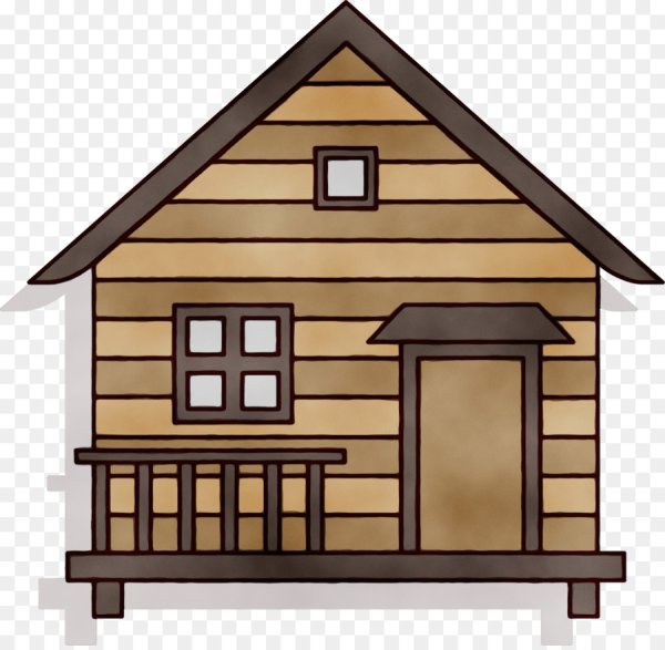 Мультяшный деревянный домик