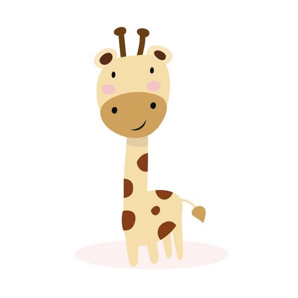 Жирафик мультяшный милый