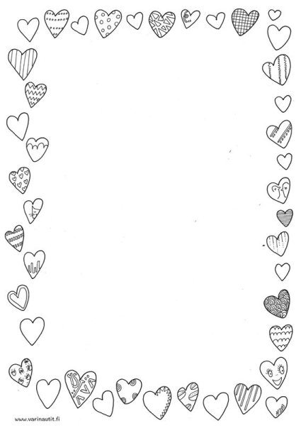 Рамка для письма черно-белая