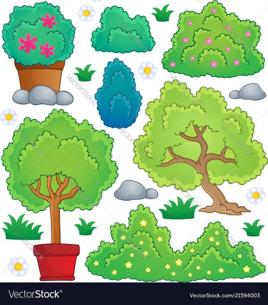 Деревья и кусты для вырезания