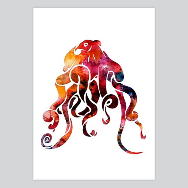 Стилизованные Осьминоги