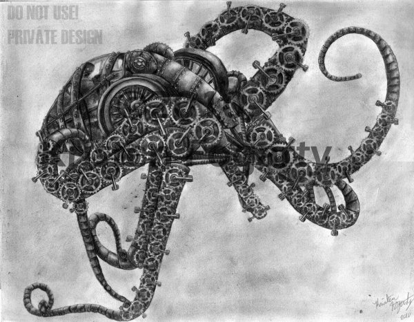 Осьминог мультяшный